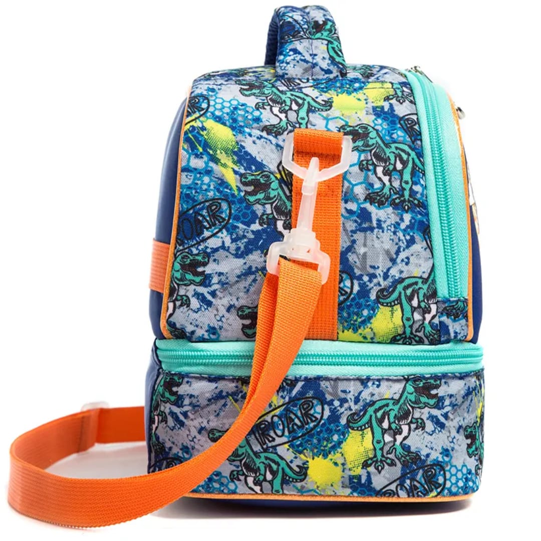 Buy MyneeMoe ChillMate Insulated Lunch Bag – Spacious, Durable & Waterproof With Dual Comp (Dino) - Lunch Bag at MyneeMoe Online In India