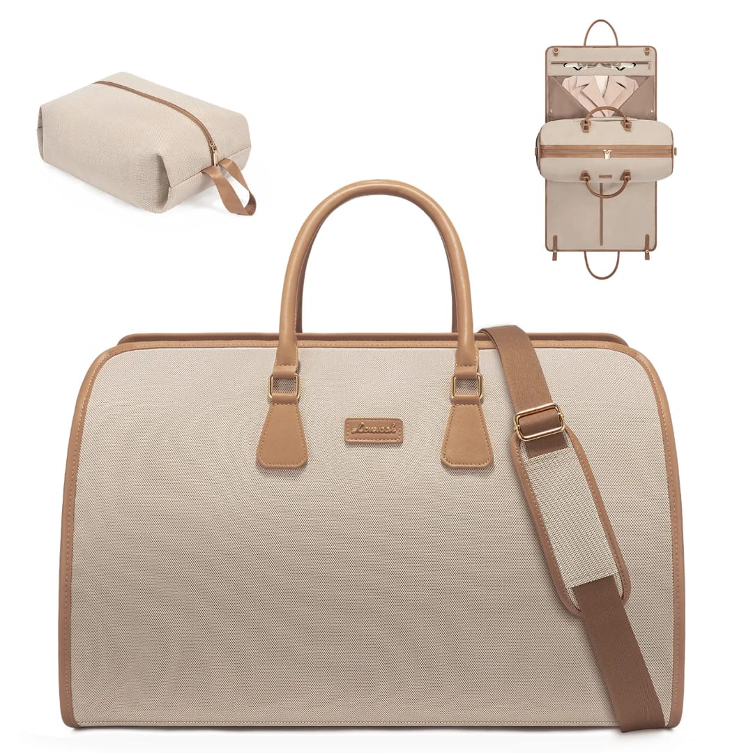 Buy MyneeMoe Lovevook 3 in 1 Garment Duffel Bag | Convertible Carry-On Hanging Suit Travel Bag (Apricot) Apricot - Travel & Tote Bags at MyneeMoe Online In India