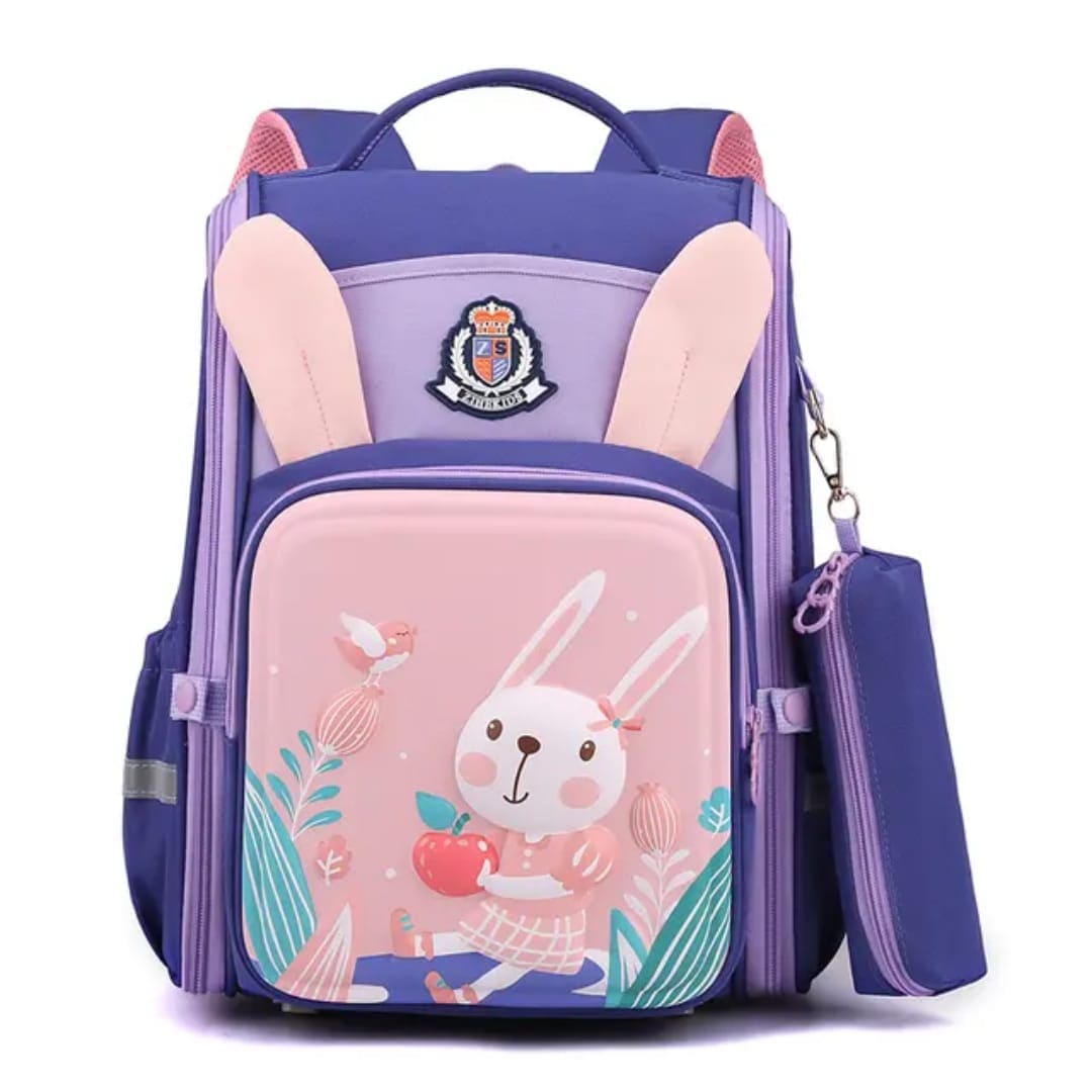Young Minds Kids Backpack – Durable, Stylish & Spacious School Bag (Dark Purple)