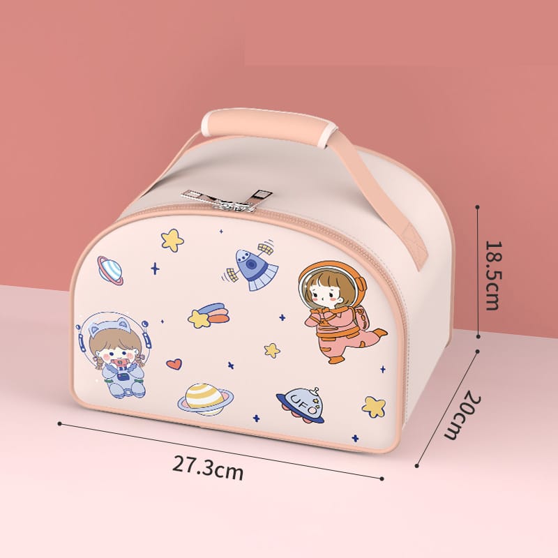 Buy MyneeMoe Space Themed Kids Stainless Steel Lunch Box with Insulated Bag & Cutlery Set - Kids Lunch Box at MyneeMoe Online In India