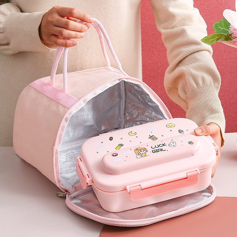 Buy MyneeMoe Space Themed Kids Stainless Steel Lunch Box with Insulated Bag & Cutlery Set - Kids Lunch Box at MyneeMoe Online In India