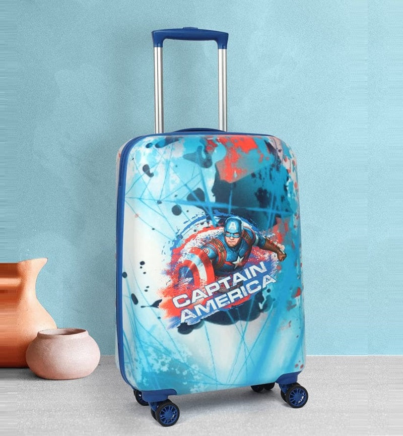Captain America Kids Travel Trolley Bag by Marvel – Stylish Functional Rolling Suitcase