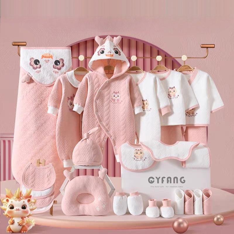 Buy MyneeMoe Dragon Baby 24 Piece Newborn Baby Gift Box โ Enchanting Baby Shower Essentials Pink - at MyneeMoe Online In India