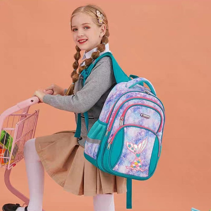 Buy MyneeMoe Magical Mermaid & Unicorn Print School Bag - Waterproof & Spacious Backpack - School Bag at MyneeMoe Online In India