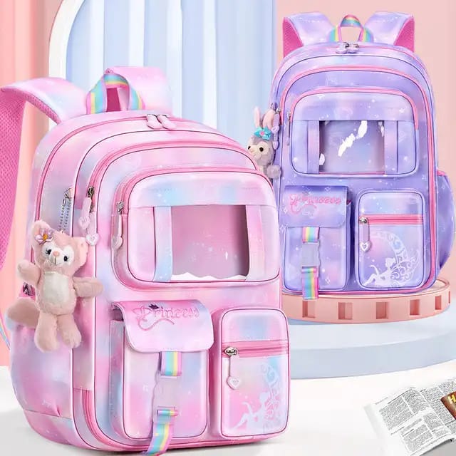 Buy MyneeMoe Cotton Candy Elite Girls Backpack – Durable, Stylish & Spacious School Bag (Blue) - School Bag at MyneeMoe Online In India