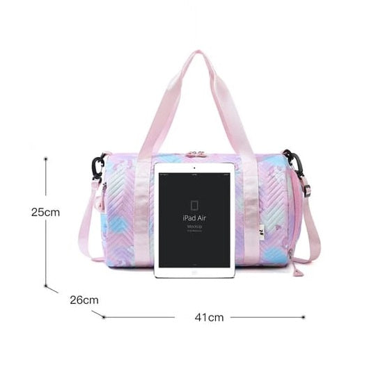 Buy MyneeMoe Duffle Bag – Gym, Sports, Travel Bag with Shoe & Wet Clothes Compartments, Perfect for Dance, Swimming, Sleepovers - Duffle Bag at MyneeMoe Online In India