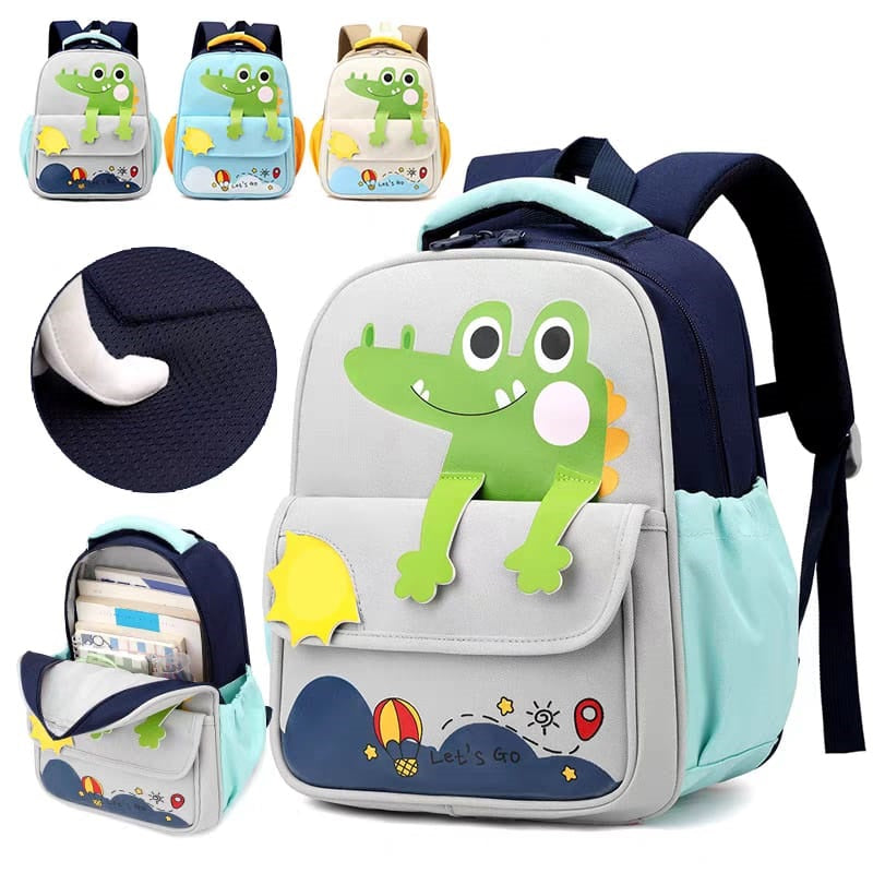 Buy MyneeMoe Cute Crocodile Kids Backpack – Lightweight & Comfortable Kindergarten Bag (Age 3-4Y) - School Bag at MyneeMoe Online In India
