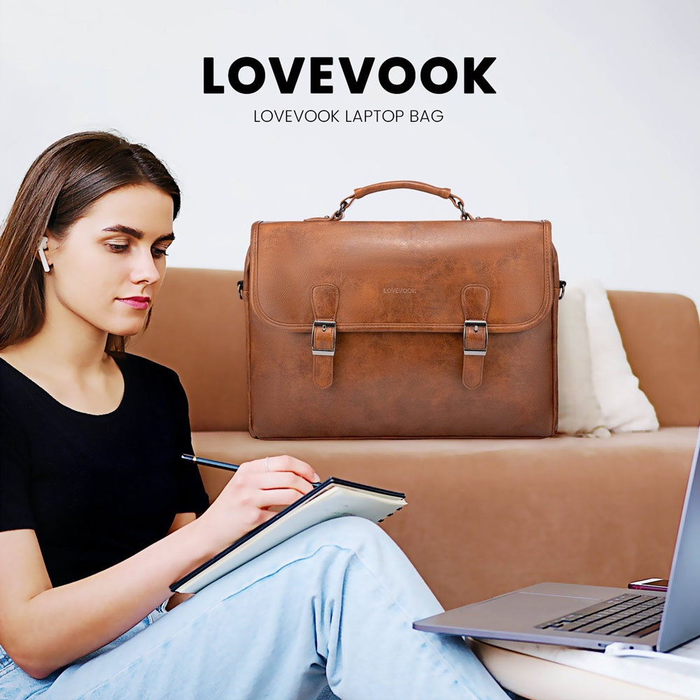 Buy MyneeMoe Lovevook Women's Laptop Bag Brown - Spacious and Stylish Work Tote - Laptop Bag at MyneeMoe Online In India