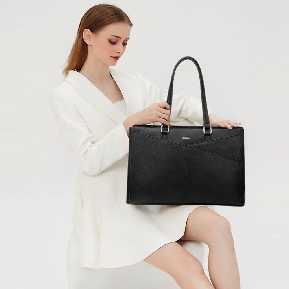 Buy MyneeMoe Lovevook Women's Versatile Laptop Tote & Handbag Black - Perfect for Work and Travel - Laptop Bag at MyneeMoe Online In India