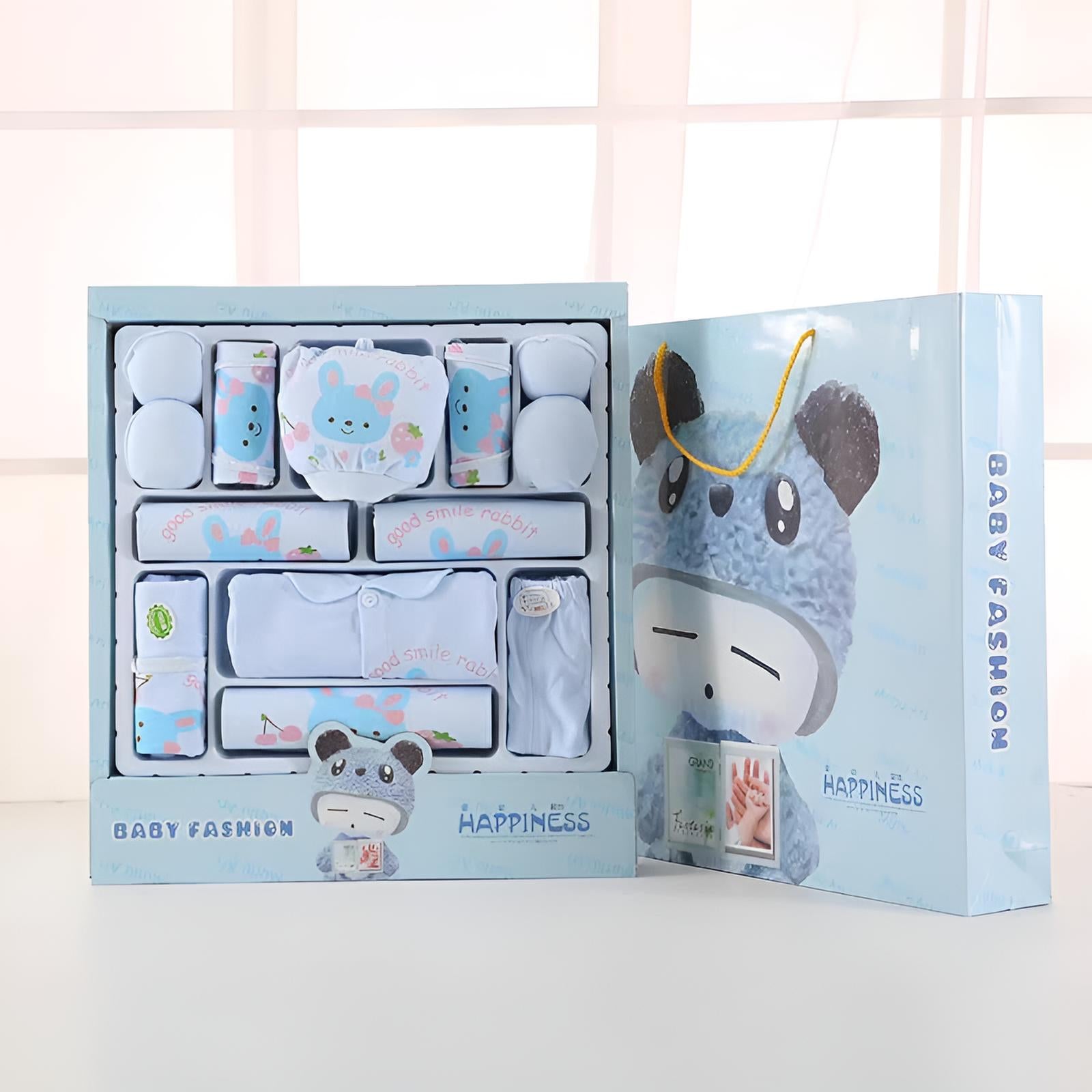Buy MyneeMoe Baby Fashion Premium 16 PCs Newborn Baby Gift Set โ Perfect for Baby Boys & Girls Blue - Baby Clothing Set at MyneeMoe Online In India