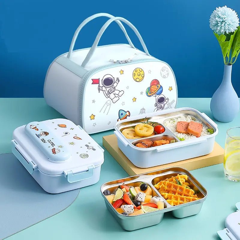Space Kids Tiffin Lunch Box with Matching Insulated Lunch Bag