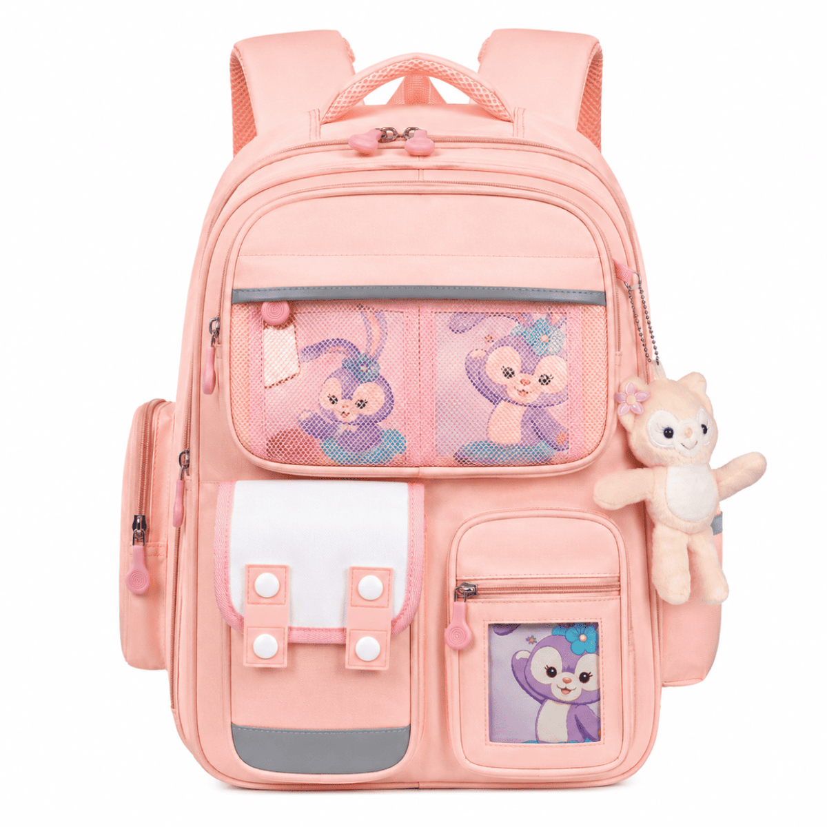 Brainy Bundle Elite Kids Backpack – Durable, Stylish & Spacious School Bag (Pink)