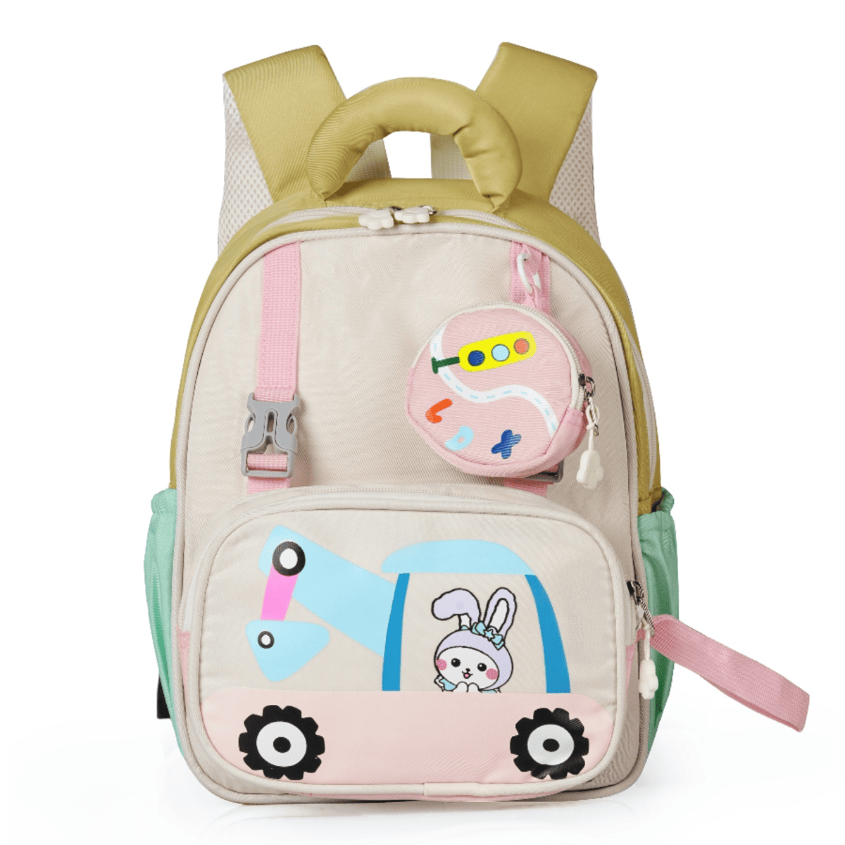 Buy MyneeMoe Crane Light-Up Kids Backpack – Lightweight & Comfortable Kindergarten Bag (Yellow) - School Bag at MyneeMoe Online In India