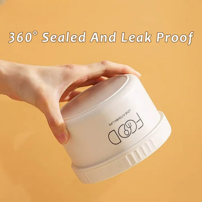 Lunch Time 4 Compartment Stainless Steel Lunch Box with Bag Microwave Safe