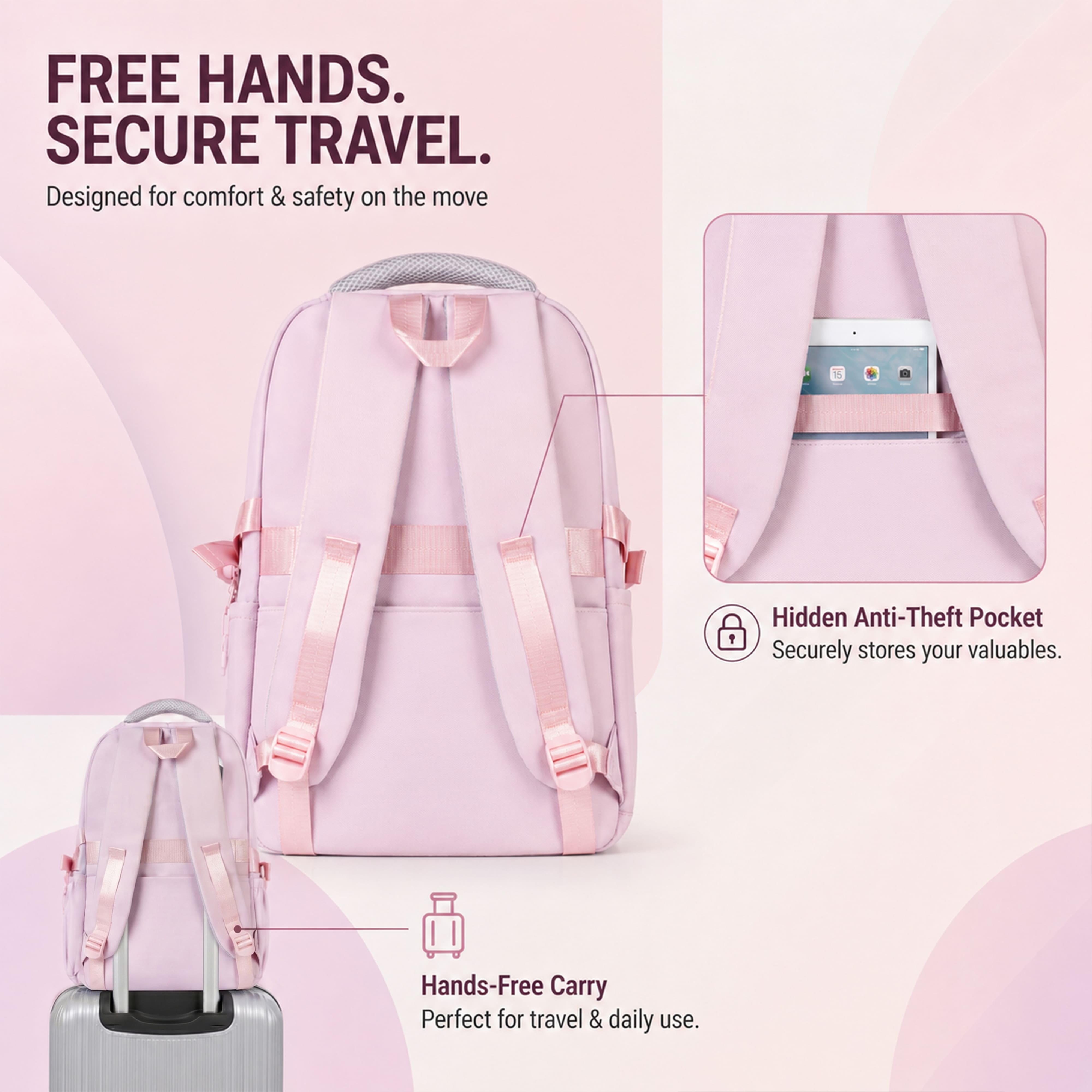 Buy MyneeMoe CampusPro Kids Backpack – Durable, Stylish & Spacious School Bag (Purple) - at MyneeMoe Online In India