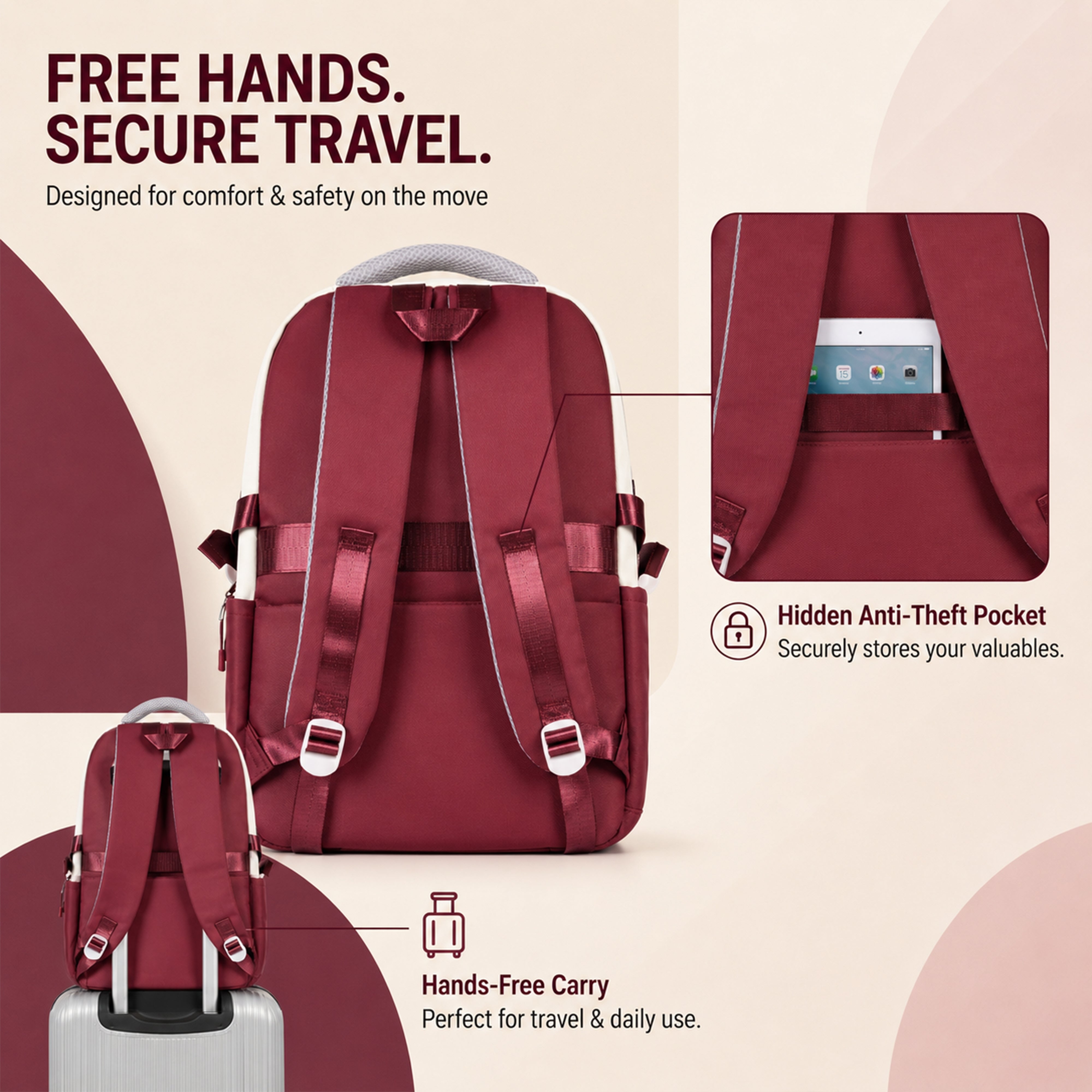 Buy MyneeMoe CampusPro Kids Backpack – Durable, Stylish & Spacious School Bag (Red) - at MyneeMoe Online In India