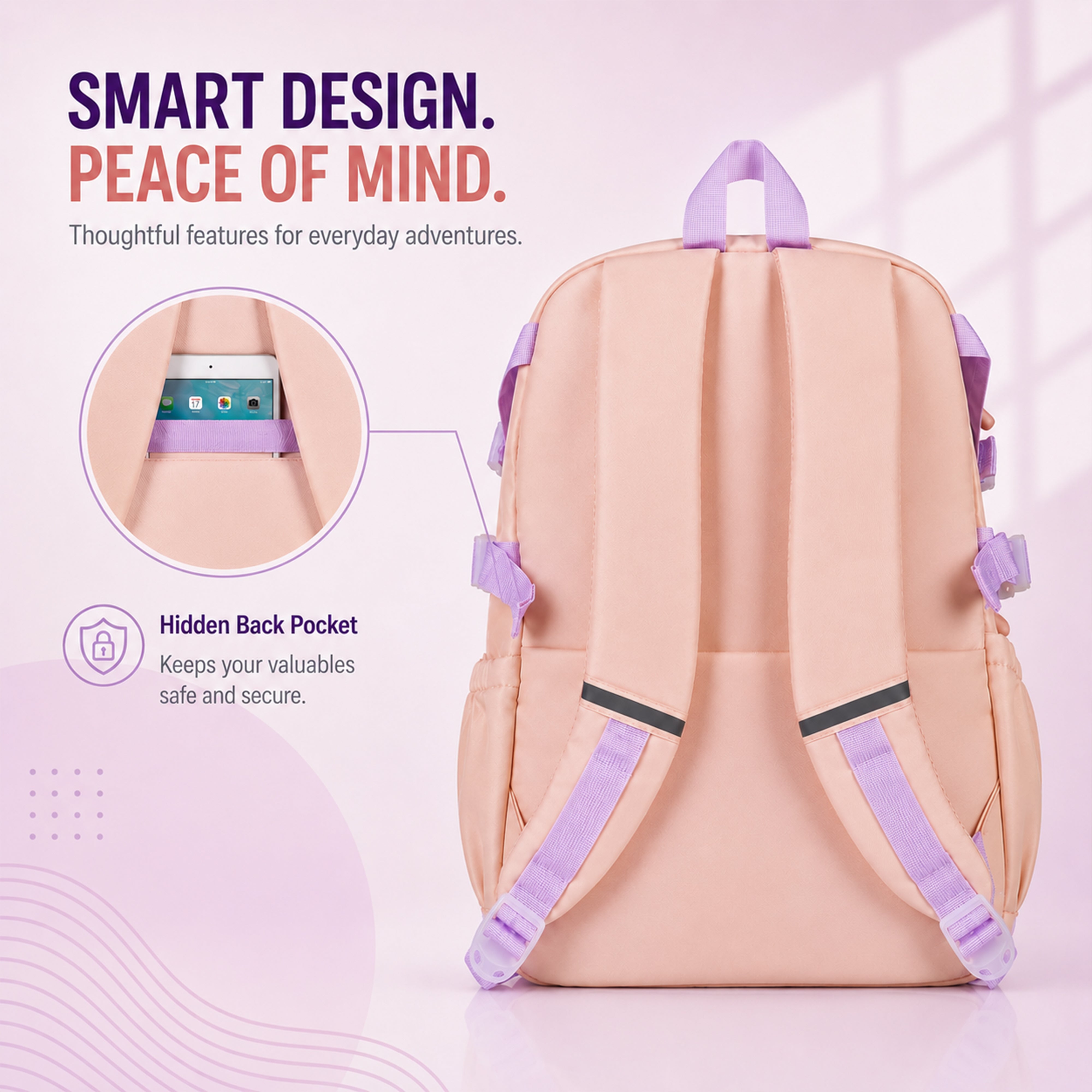 Buy MyneeMoe Soft Pastel Bunny Girls Backpack – Durable, Stylish & Spacious School Bag (Pink) - School Bag at MyneeMoe Online In India