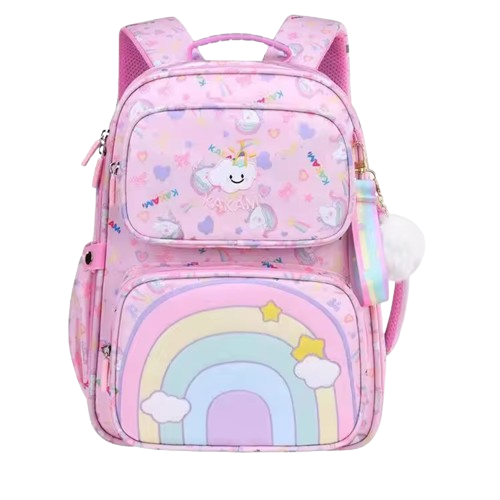 Buy Rainbow Blossom School Backpack Pink at MyneeMoe Online In India