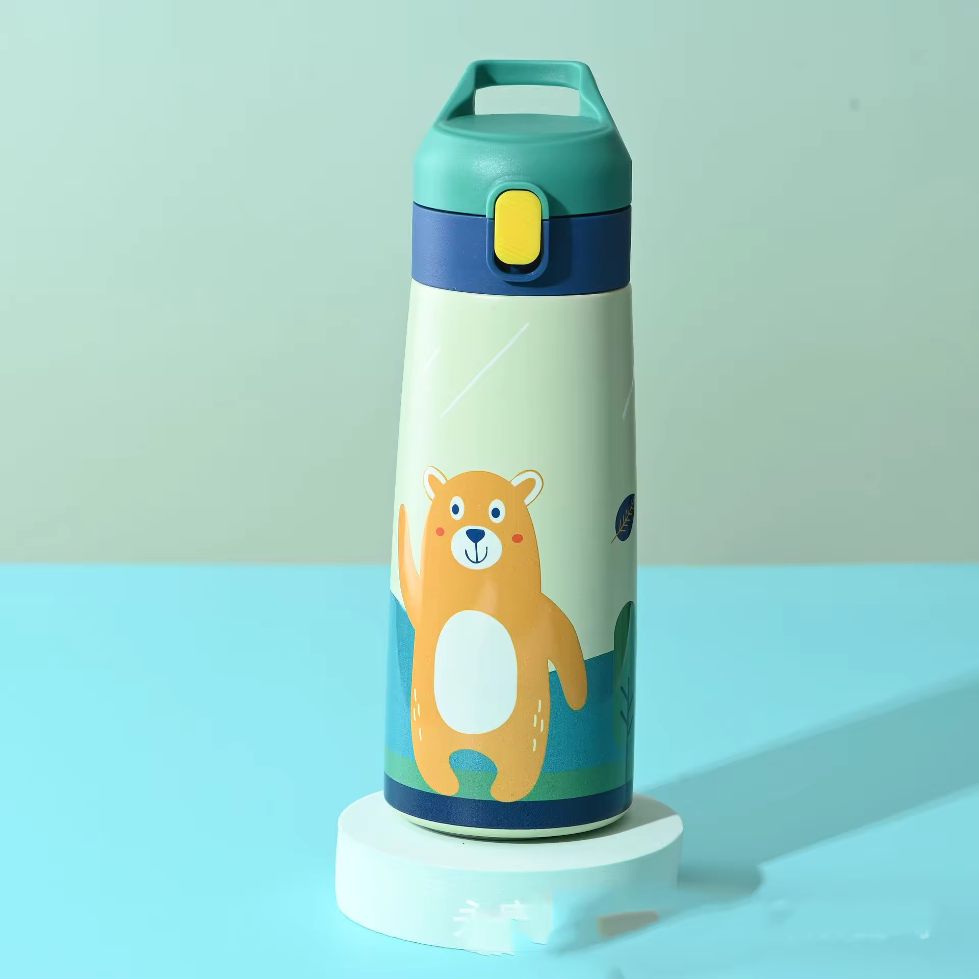 Buy Safari Splash: Kids Stainless Steel Water Bottle - Leak-Proof & BPA-Free Bear at Myneemoe Online In India