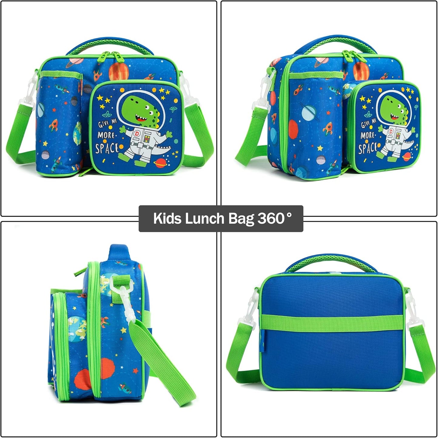 Buy Foodie Friend Insulated Lunch Bag: Perfect for School & Travel (Dino Galaxy) at MyneeMoe Online In India