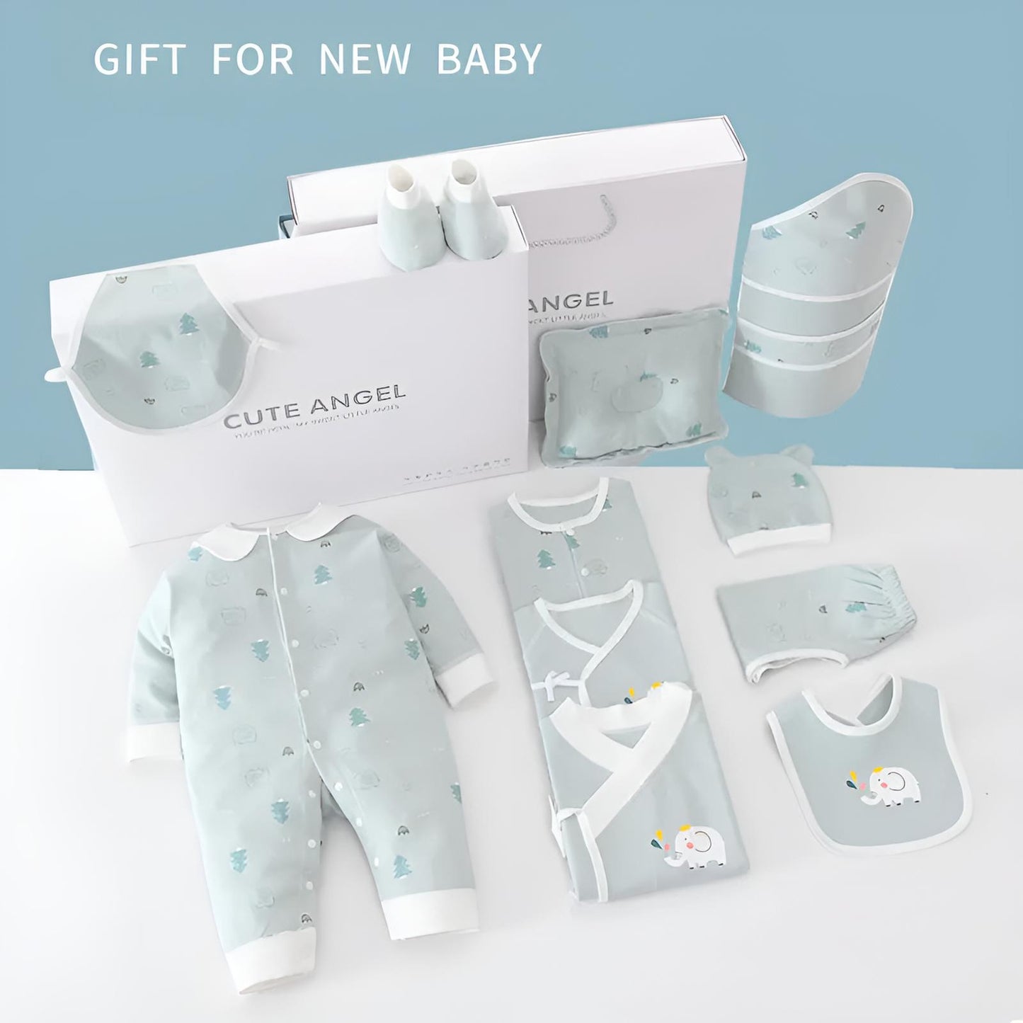 Buy MyneeMoe Little Star 23 Piece Newborn Baby Gift Box – Delightful Baby Shower Collection - at MyneeMoe Online In India