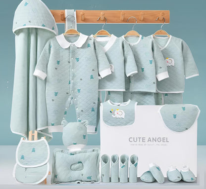 Buy MyneeMoe Little Star 23 Piece Newborn Baby Gift Box – Delightful Baby Shower Collection Green - at MyneeMoe Online In India