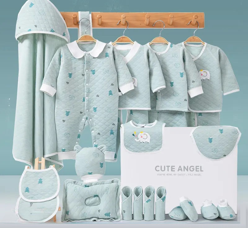 Buy Little Star 23 Piece Newborn Baby Gift Box – Delightful Baby Shower Collection Green at Myneemoe Online In India