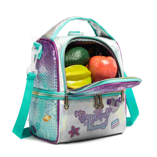 Buy FrescoPack Insulated Lunch Bag – Double Compartments | Waterproof & Stylish Mermaid at MyneeMoe Online In India