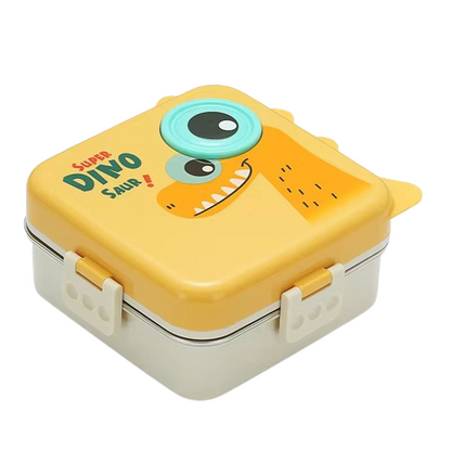 Buy Carnival Delights Bento Lunch Box Yellow Dino at Myneemoe Online In India