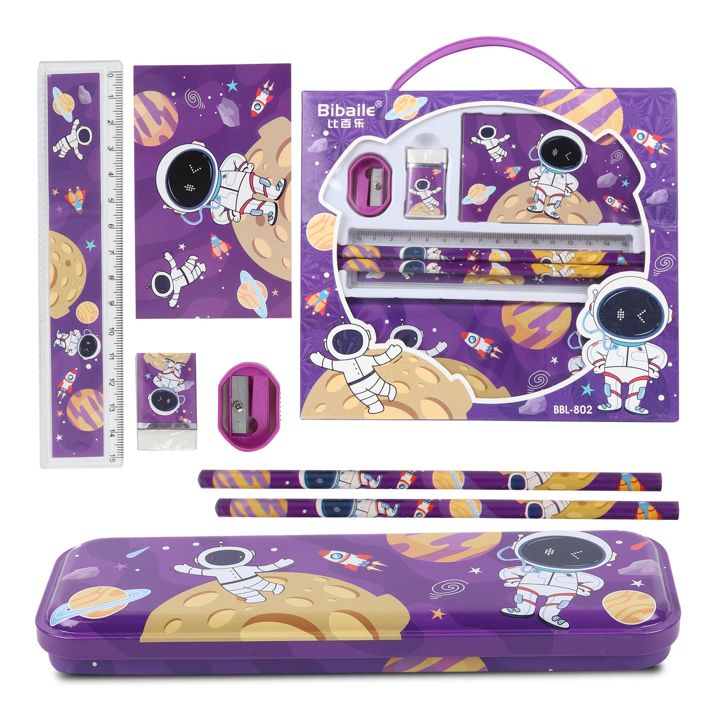 Buy Cute Little "SPACE" Theme Stationery Set (Pack Of 1) at MyneeMoe Online In India