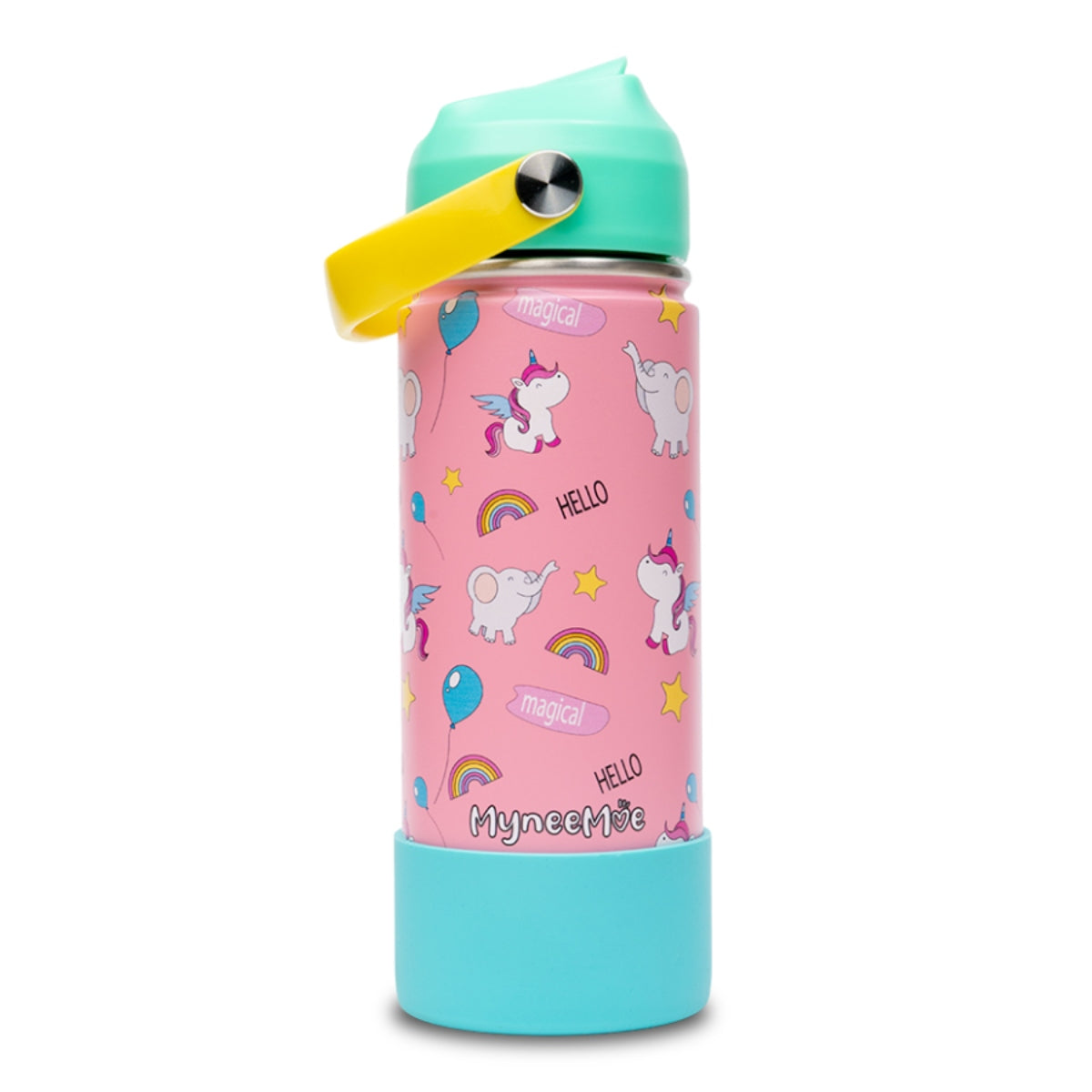 Buy MyneeMoe MyneeMoe Zippy 550ml Steel Water Bottle for Kids – Perfect for School & Travel Unicorn - Water Bottle at MyneeMoe Online In India