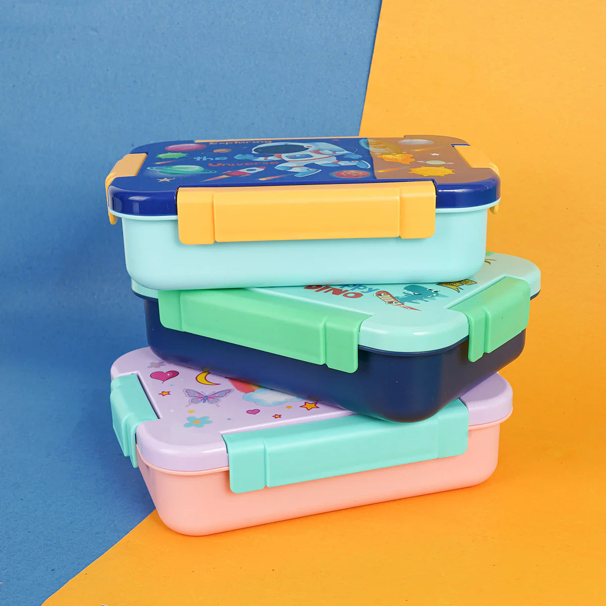 Buy Starlight 100% Spill-Proof 3 Compartment Lunch Box at MyneeMoe Online In India