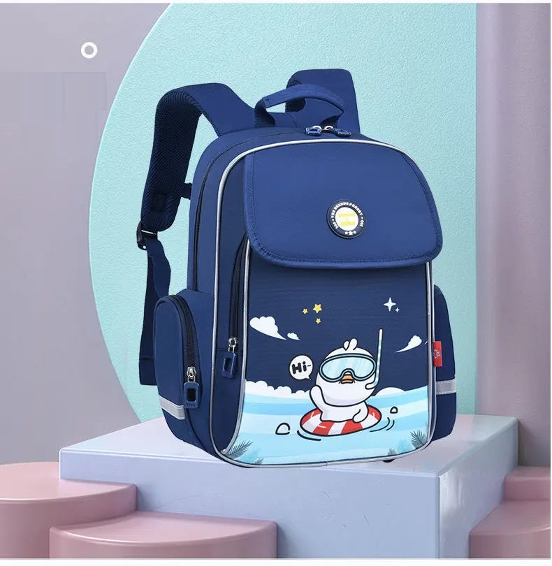 Buy Bookworm Buddy Cartoon Backpack Blue Peg at Myneemoe Online In India