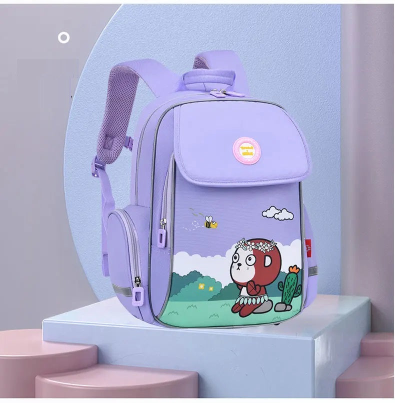 Buy Bookworm Buddy Cartoon Backpack Lilac Girl at Myneemoe Online In India