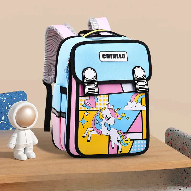 Buy MyneeMoe Chinllo 2D Elite Backpack - Stylish, Durable & Waterproof School Bag Unicorn Pink - School Bag at MyneeMoe Online In India