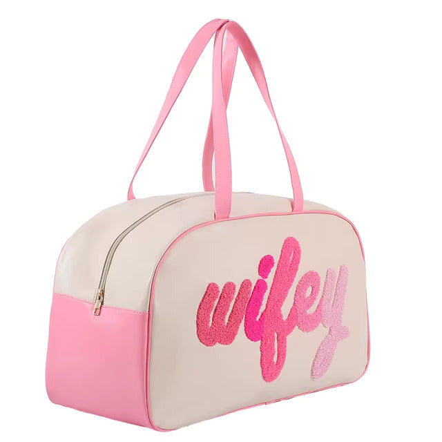 Buy Wifey Duffle Bag- Perfect Travel Weekender or Gym Bag for Women at MyneeMoe Online In India