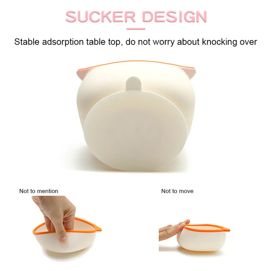 Buy MyneeMoe Cartoon Owl Suction Feeding Set - Customised Testing - at MyneeMoe Online In India