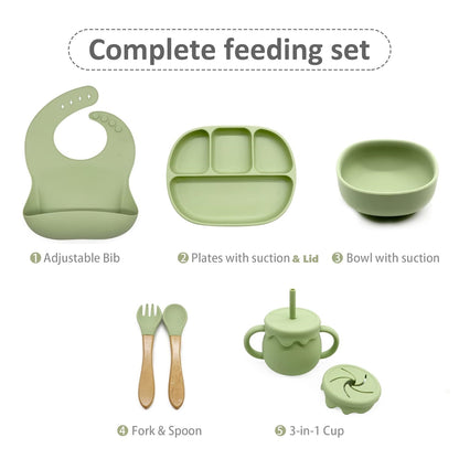 Buy Ultimate Silicone Suction Feeding Set – Mess-Free & Safe Essentials for Babies at Myneemoe Online In India