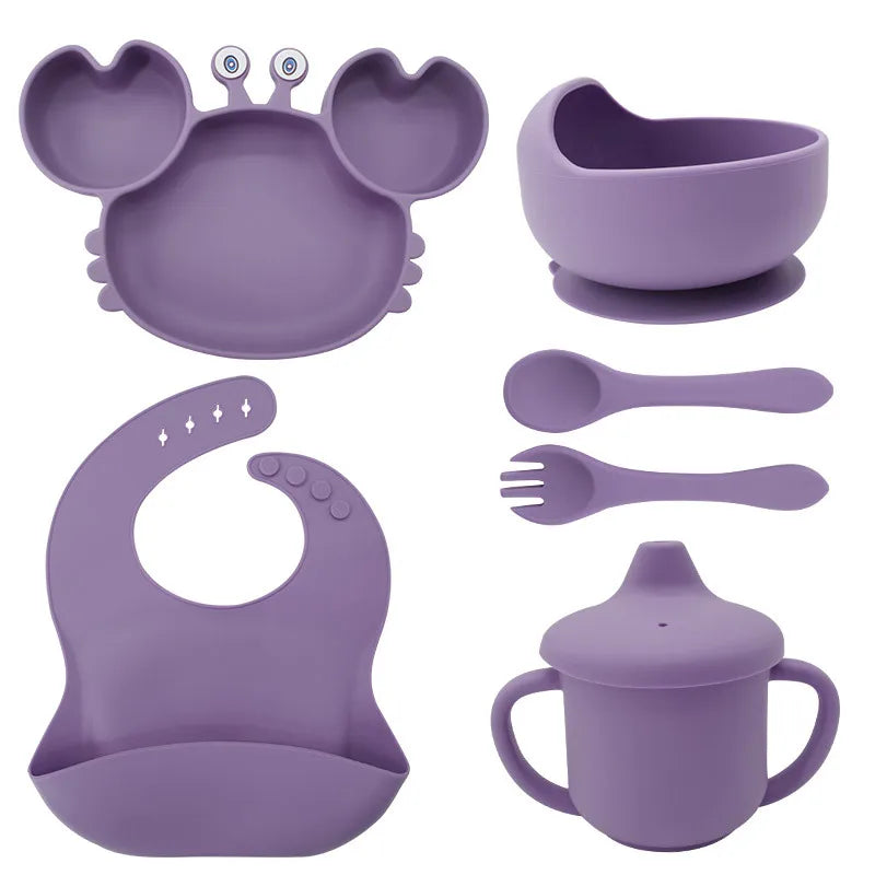 Buy Crab Suction Plate – Strong Suction for Stress-Free Baby Mealtimes Deep Purple at Myneemoe Online In India