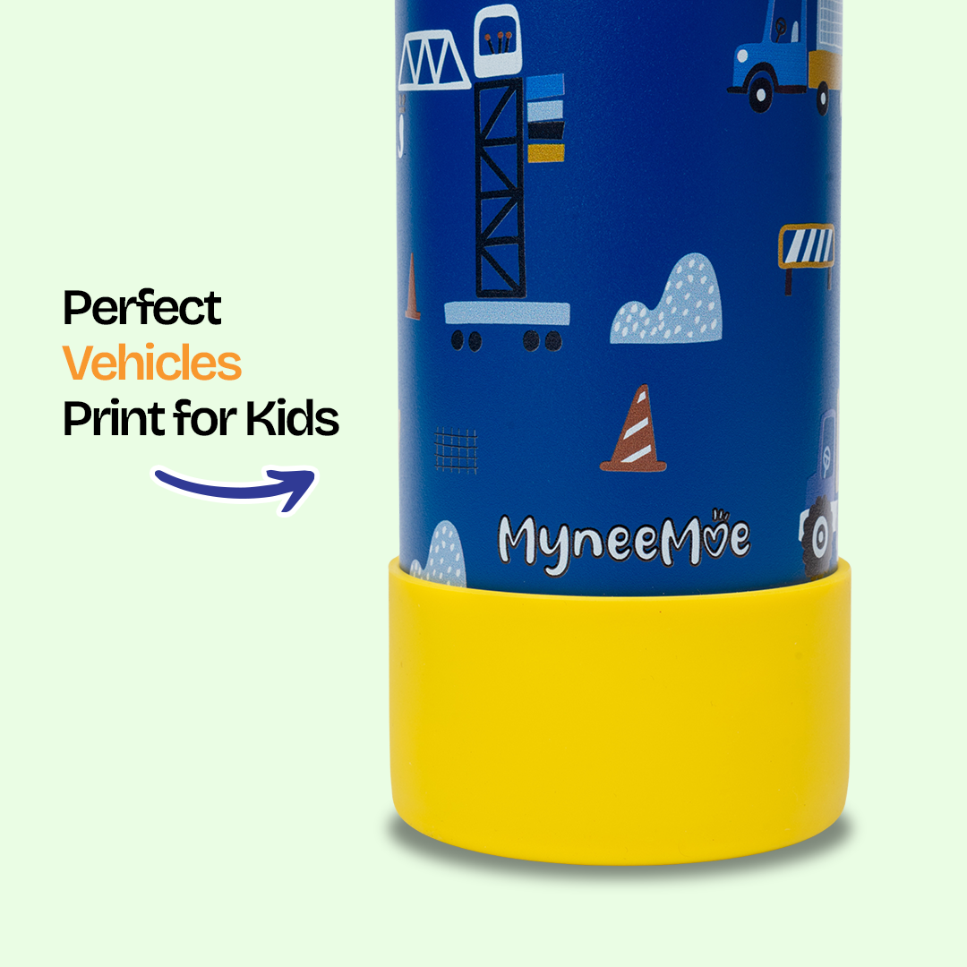 Buy MyneeMoe MyneeMoe Zippy 550ml Steel Water Bottle for Kids – Perfect for School & Travel - Water Bottle at MyneeMoe Online In India