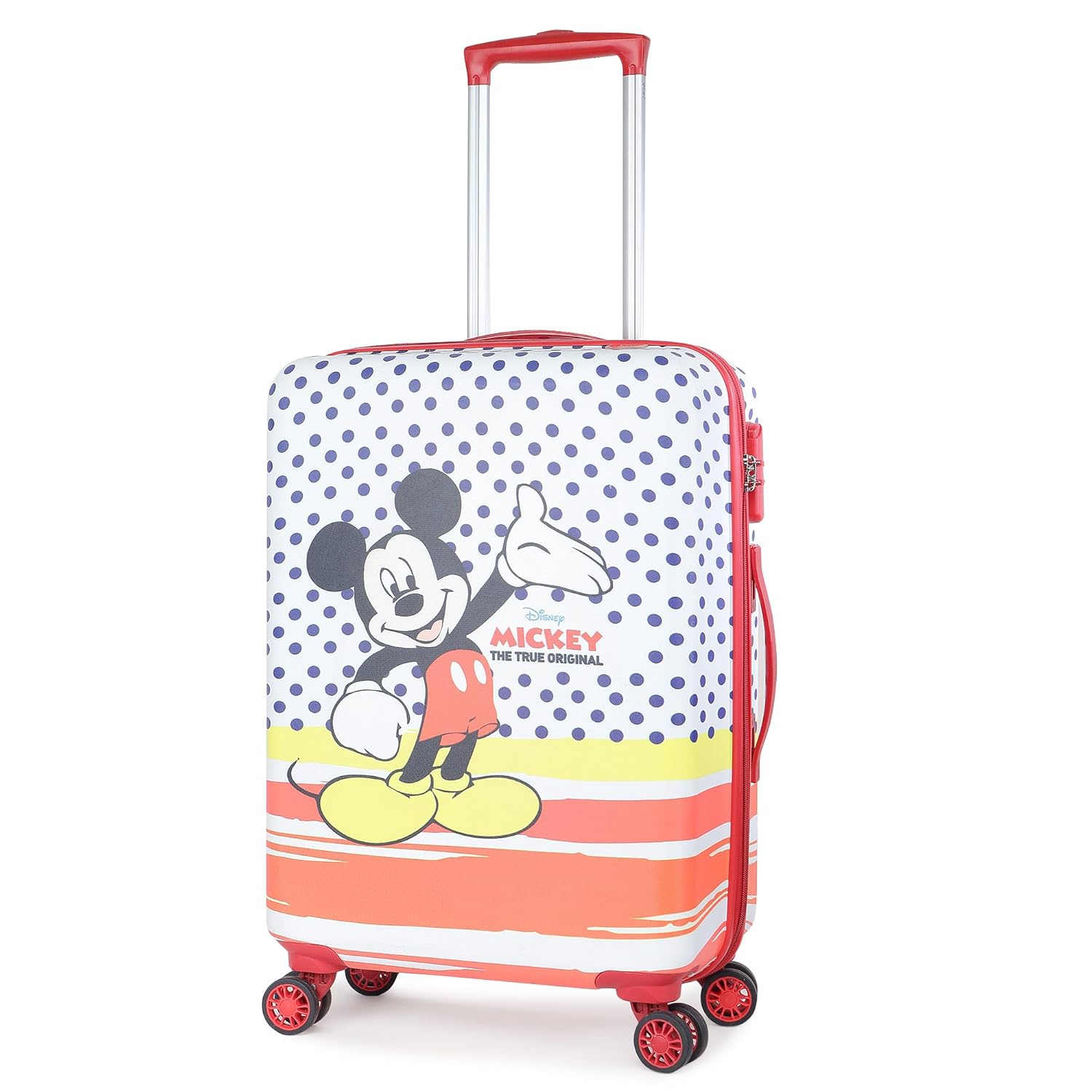 Mickey Mouse Kids Travel Trolley Bag by Disney Fun and Stylish Rolling Suitcase