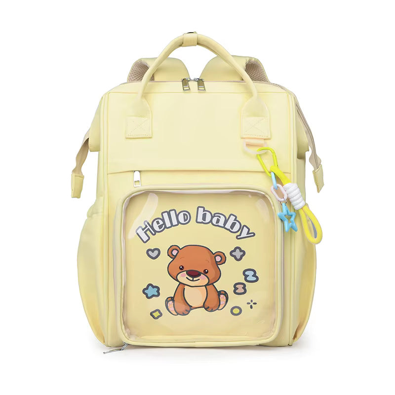 Buy MumEase Nappy Backpack - Large Capacity Diaper Bag for Moms & Stroller Use Yellow at MyneeMoe Online In India