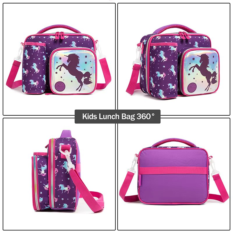 Buy Foodie Friend Insulated Lunch Bag: Perfect for School & Travel (Unicorn) at MyneeMoe Online In India