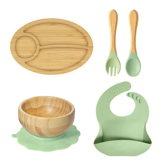 Buy OVAL Baby Dining Feeding Set Green at Myneemoe Online In India