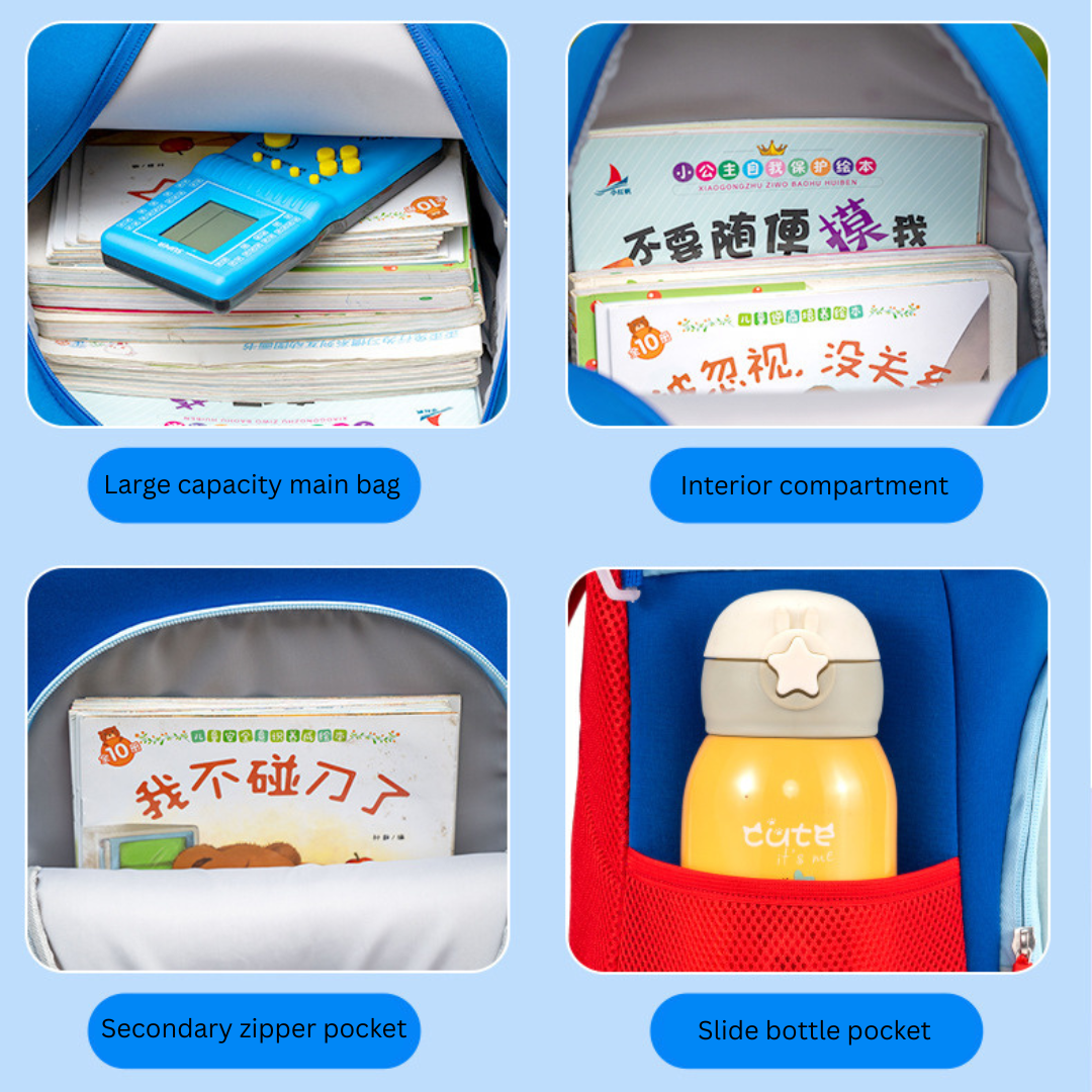 Buy MyneeMoe Happy Tails Kids Backpack – Lightweight, Soft & Cute for Preschoolers - School Bag at MyneeMoe Online In India