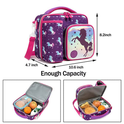 Buy Foodie Friend Insulated Lunch Bag: Perfect for School & Travel (Unicorn) at MyneeMoe Online In India