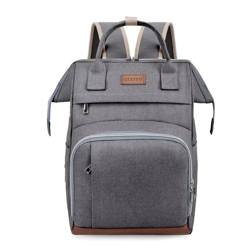 Buy ParentPack Stylish Waterproof Diaper Bag - Daily Large Capacity Mommy Backpack Grey at MyneeMoe Online In India