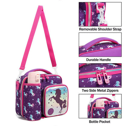 Buy Foodie Friend Insulated Lunch Bag: Perfect for School & Travel (Unicorn) at MyneeMoe Online In India