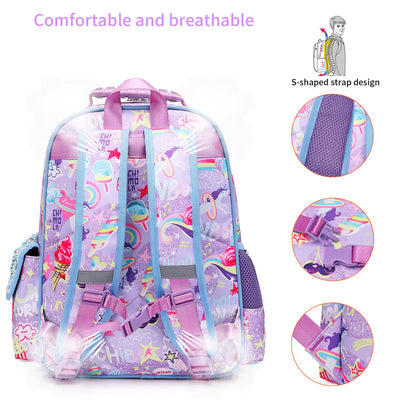 Buy Wonderland Mermaid & Unicorn School Bag Combo - Backpack, Lunch Bag & Pencil Case at MyneeMoe Online In India