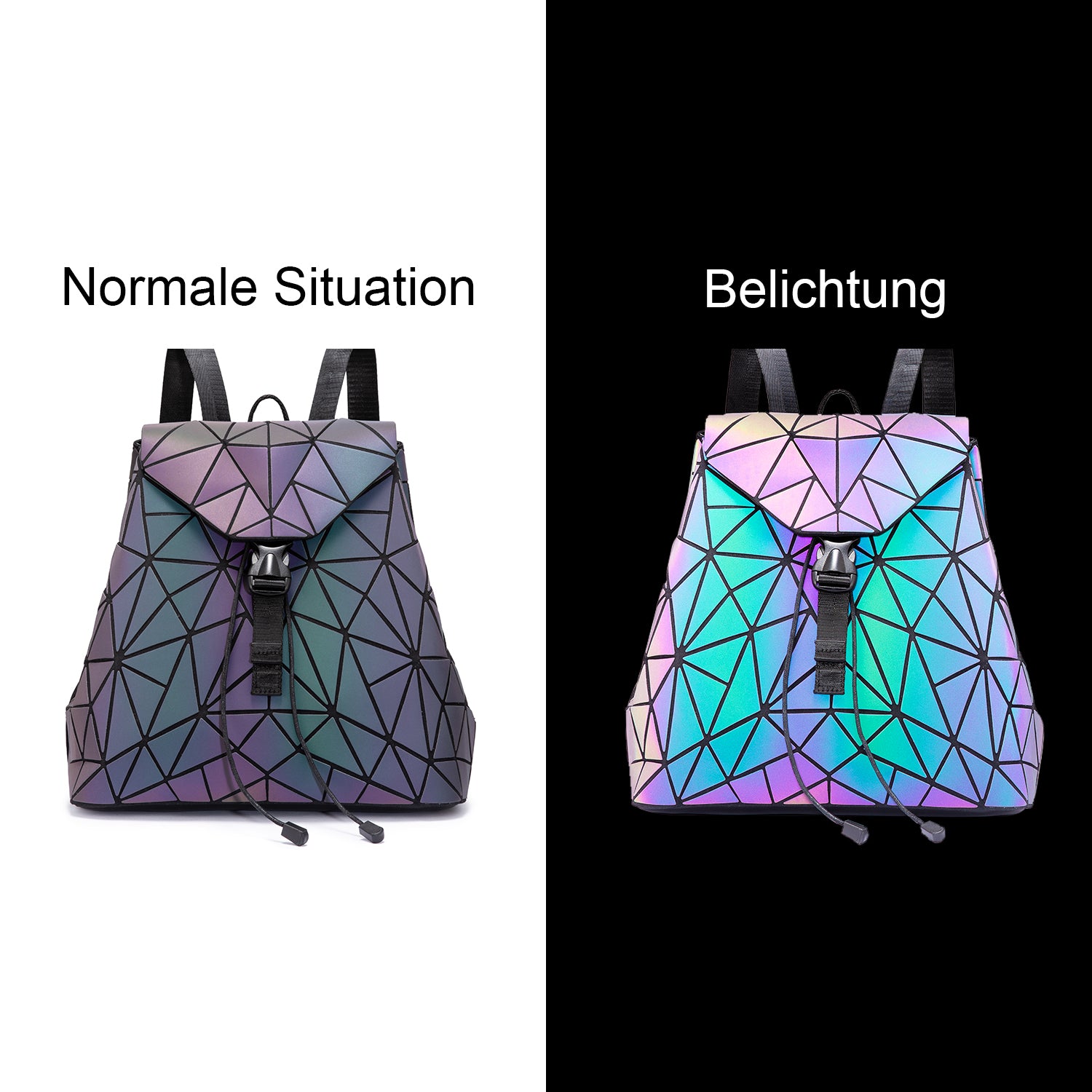 Buy MyneeMoe Lovevook Women's 3-Piece Handbag Set - Chic Geometric Design with Backpack and Wallet - Travel & Tote Bags at MyneeMoe Online In India